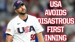 USA avoids disastrous first inning in semifinal game, a breakdown