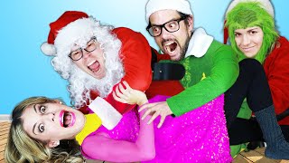 Surviving 24 HOURS in a GIANT Holiday Movie - Rebecca Zamolo