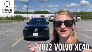 2022 Onyx Black Metallic Volvo XC40 R-Design w/ Polestar / Walkaround with Heather