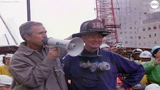 Former Pres. George W. Bush speaks from Ground Zero in 2001 | ABC News