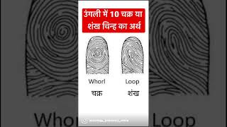 उंगली में 10 चक्र या  शंख चिन्ह का अर्थ #shorts #astrology #chakras #palmistry
