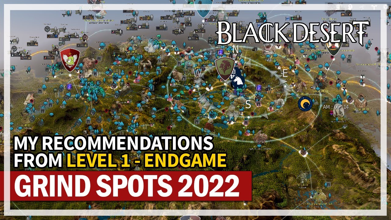 My Recommended Grind Spots From Level 1 - Endgame Guide 2022 | Black ...