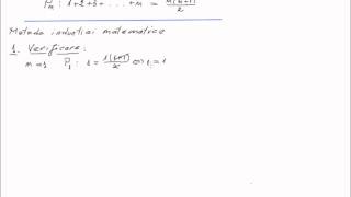 Inductie matematica - exercitiu rezolvat (1)