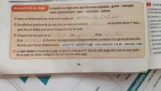 l'utilisation du dictionnaire