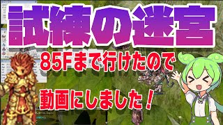 【RO】試練の迷宮　85Fまで行けたので動画にしました！【ずんだもん】　＃RO　＃ずんだもん