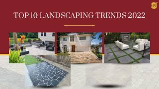 TOP 1O LANDSCAPING DESIGN IDEAS 2022 | NATURAL STONE | PORCELAIN PAVERS