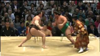 Haru16 Day 08, Yoshikaze vs Hakuho