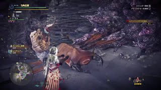 【MHW：IB：空に向かって狙い撃ち！：重ね着装備【フワフワクイナ】衣装：EXアンガルダβ：ホーン＝ジャナールII♡】ムカシマンタゲラ5匹の納品 狩猟笛ソロ 03’ 06” 80（転身の装衣なし）♡←