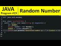 Java Program #19 - Generate Random Numbers in Java
