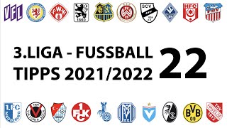 Fussball-Tipps 3.Liga - 22.Spieltag - Saison 2021/2022