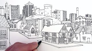How to Draw Buildings: A Village Through Time