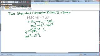 Multi Step Conversion Units Raised to a Power