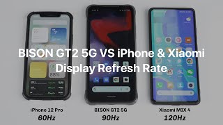 BISON GT2 Series 90Hz Refresh Rate Display - Compare with iPhone & Xiaomi | UMID