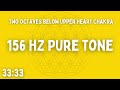 ⚡ 156 hz pure tone ⚡ two octaves below upper heart chakra ⚡ 33 33 ⚡ ben shaman