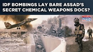 Watch IDF Hit Damascus Research Center Linked To Chemical Weapons| Secret Documents Buried In Rubble