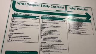 WHO Safety checklist