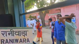 Raniwara railway station Rajasthan. Indian Railway video 4K