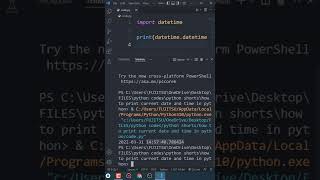How To Print Current Date & Time In Python - #Shorts