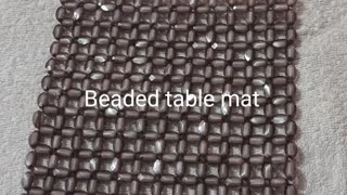 পুতির তৈরি টেবিল ম্যাট/How to make beaded table mat