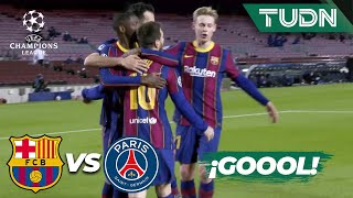 ¡GOOL! Aparece Messi | Barcelona 1-0 PSG | Champions League 2021 - Octavos | TUDN