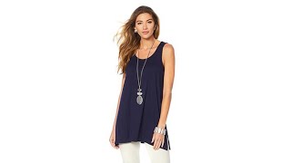 WynneLayers Jersey Knit Sleeveless Top Tier Tunic