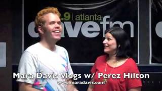 Mara Davis vlogs with Perez Hilton