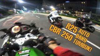 2 MOTOR UGAL KEPANCING, LAGA PANAS CBR 250 VS NINJA RR VS R25 VS NINJA SS ! 4 MOTOR SEKALI LEPAS!