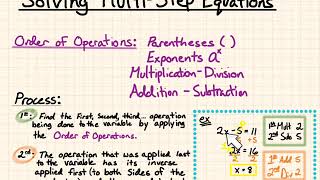 Solving Multi-step Equations - Notes