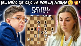 ¡JUEGA UNA PARTIDA PERFECTA PARA SEGUIR EN CARRERA😲💥! | Oro vs. Bulmaga | (Tata Steel Challengers)