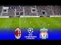 LIVE 🔴 AC MILAN vs LIVERPOOL | UEFA Champions League 2024/2025 Matchday 1 | eFootball