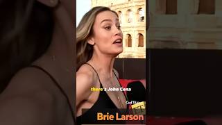 Brie Larson Screaming for John Cena 😱😍 #shorts #fastx #brielarson #johncena