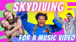 KIDS GO SKYDIVING...FOR MUSIC VIDEO! 😱🛩