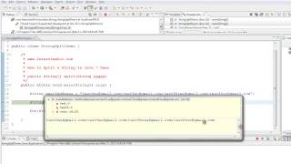 TAMIL HOW TO SPLIT A STRING IN JAVA DEMO