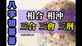 方榮與大姑媽 Ep68 - 八字初哥哥2（有中字）介紹12地支相合 相沖 三合 三會 三刑地支嘅刑沖會合，準備去運算吉凶禍福！