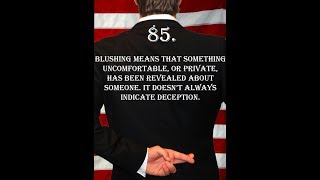 Deception Tip 85 - Blushing - How To Read Body Language