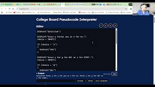 AP CSP Pseudocode: Selection