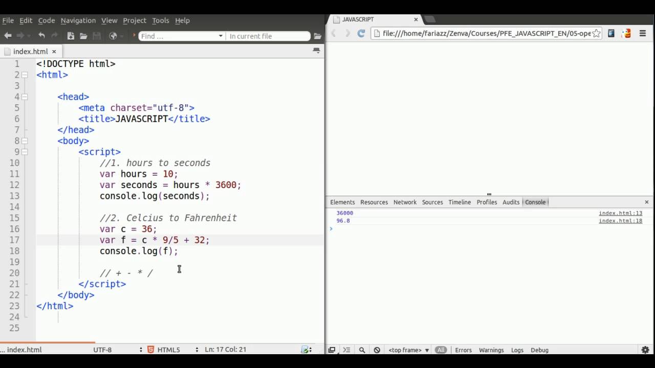 Arithmetic Operations In Javascript Tutorial Youtube