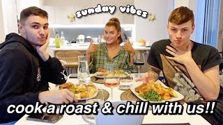 let’s cook a roast dinner for my friends & have a cosy night in shall we?