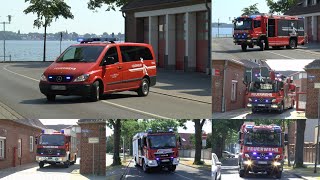 [Schwerer VKU Rügenbrücke!/Grüße!] Einsatzfahrten von Berufs- und Freiwilliger Feuerwehr Stralsund