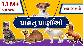 પ્રાણીઓના નામ અને અવાજ | Pranio na naam ane avaj | Name and sound of animal | KiddyWood