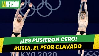 ¡Les pusieron cero! Rusia realiza el peor clavado en lo que va de Tokio 2020