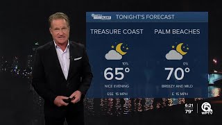 WPTV First Alert Weather Forecast for Evening of March 25, 2024