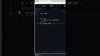 Create a Simple Clock in Python | Python Coding Tutorial #python #coding #shorts