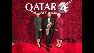 Saxophone Player Mario - Qatar Airways Gala Dinner at Cipriani 25 Broadway, New York City