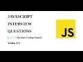 #3 HackerRank JavaScript Certification | JavaScript Interview Questions 2020