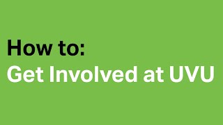 How to: Get Involved
