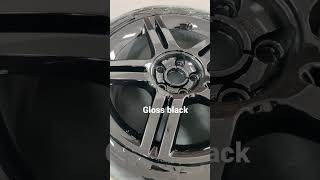 Gloss  black rim paint