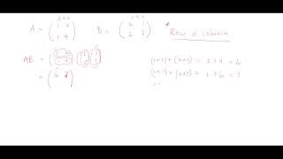 CSEC Maths - Matrices - Multiplication