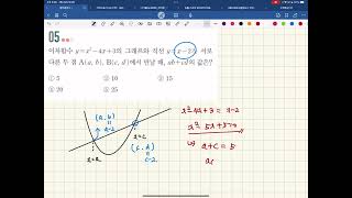 스코어 수상(이차방정식과 이차함수) - STEP1(5번)