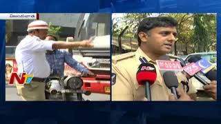 Helmets Compulsory in Vijayawada || Traffic Police Imposing Fines on Helmetless Riders || NTV